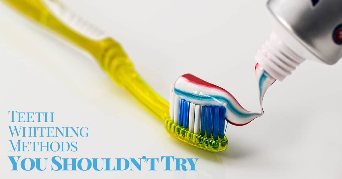 teeth whitening methods you shouldn't try